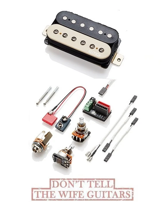 EMG Super 77 F-B Zebra Retro Active Floyd Spaced Bridge Humbucker Pickup RA370CF - image 1 of 1
