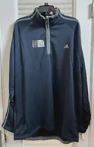 Neu Adidas Herren Arktis QRTR Langarm Pullover schnell trocknend dunkelmarine 2XL - Bild 1 von 4
