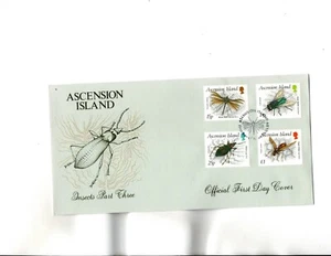 Ascension Island FDC Sc#459 to 462 Insects - Picture 1 of 1