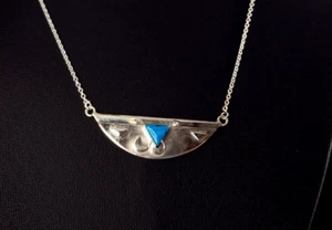 Kette 925 Silber Collier Howlith türkis Kette- attraktiv & modern - Bild 1 von 9