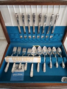 WM Rogers Mfg Co Original Flatware Set Talisman (Silverplate, 1938) 50 Pcs + Box - Picture 1 of 20