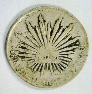 1888 MEXIKO SILBER 8 REALES REDUZIERT 7.3.25 (1623) - Bild 1 von 2