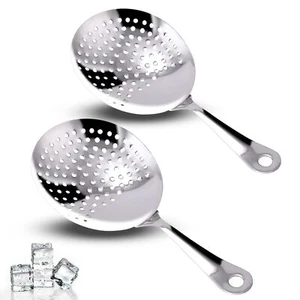 2 Pack Skimmer Slotted Spoon Stainless Steel Strainer Skimmer Ladle Spider St... - Picture 1 of 9