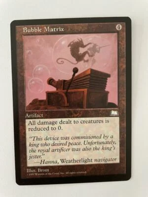 MTG WEATHERLIGHT BUBBLE MATRIX NM MAGIC THE GATHERING ENGLISH RARE ARTIFACT - Image 1 of 4
