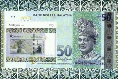 *ENVÍO GRATUITO Moneda Malasia 2010 Billete de dinero (ms) MNH *lámina de plata *inusual Foto 1 de 4