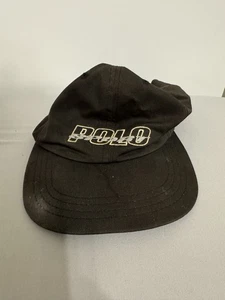 Vintage 1990s Polo Ralph Lauren Polo Sport Faded Spell-out Logo Hat Made in USA - Picture 1 of 10