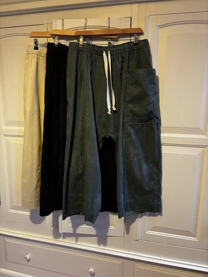Toast Pull Up Loose Leg Cotton Corduroy Trousers L 3 Pairs - Image 1 of 4