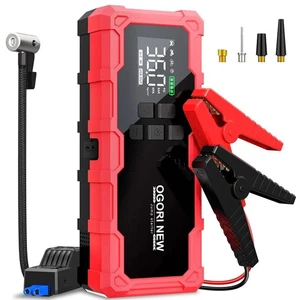 20000mAh UltraBoost Car Jump Starter with 7000AbPower Bank & Built-In Tyre Infla - Picture 1 of 9
