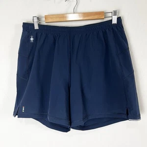 Pantalones Cortos Smartwool Para Hombre Medianos Azul Lana Merino Deporte Forrado Rendimiento Gimnasio 5" - Imagen 1 de 9