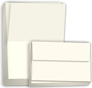 Tarjetas y Sobres en Blanco Hamilco CREMA Papel Cartulina 4.5 x 6.25 A6 Paquete de 100 - Imagen 1 de 8