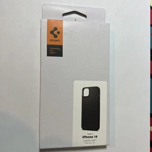 iPhone 14 | Spigen [ Liquid Air ] Slim Cover ACS05037 Matte Black - Picture 1 of 2