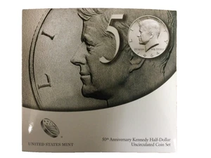 2014 United States Mint 50th Anniversary Kennedy Half-Dollar BU 2 Coin Set K14 - Picture 1 of 2