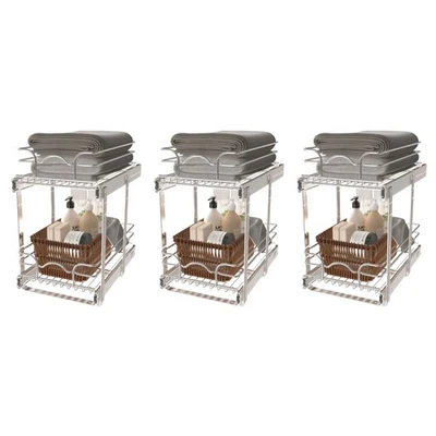 Rev-A-Shelf Kitchen Pull Out Shelf Organizer, 12 x 18 In, 5WB2-1218CR-1 (3 Pack) - Image 1 of 4