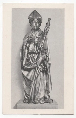 St  Louis of Toulouse Statue Religious Donatello Art Postcard - Image 1 of 2