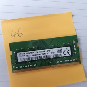 16GB SK HYNIX 1RX8 PC4-3200 LAPTOP MEMORY DDR4 RAM Ref 46 - Afbeelding 1 van 1