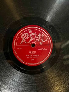 78 rpm Roscoe Gordon RPM 344 in E- - Imagen 1 de 2