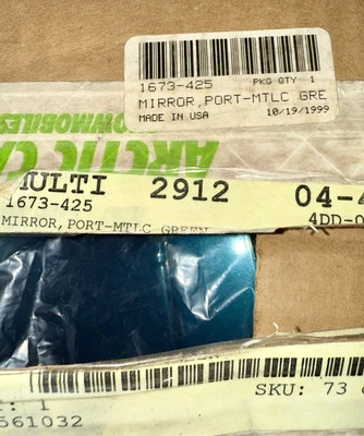 Espejo puerto Arctic Cat OEM MTLC GRN 1673-425 nuevo Foto 1 de 4