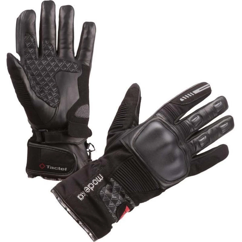 Modeka Tacoma Handschuh Damen schwarz Motorradhandschuh wasserdicht - Bild 1 von 1