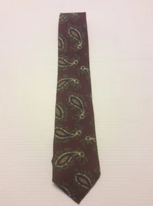 Cravatta Lands End uomo lunga 100% seta made in USA carriera lavoro formale club - Foto 1 di 4