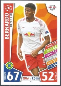 TOPPS MATCH ATTAX CHAMPIONS LEAGUE 2017-18- #080-RB LEIPZIG-BERNARDO - Picture 1 of 1