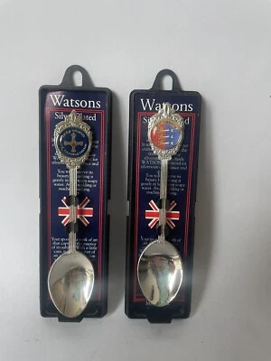 The Watson Collection Silver Plated Souvenir Teaspoon Holy Island Great Yarmouth - Image 1 of 4