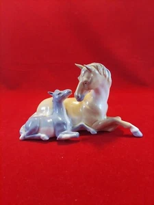 VTG THE FRANKLYN MINT TENDERNESS HORSE & HIS FOAL, PORCELAIN BY PAUL IPSEN. - Picture 1 of 9