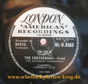 The Crescendos 78 RPM / Oh Julie & My Little Girl  (09-0121) - Bild 1 von 3