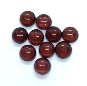 Red Garnet Round Flat Back AAA Natural Loose Gemstone For Making All Jewelry - Picture 1 of 24