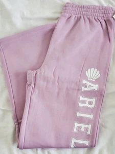 Girls Disney Princess Ariel Dreamy Fleece Joggers XXL Sweat Pants Fair Orchid - Picture 1 of 5