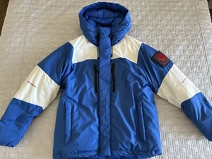 Radio EVA Evangelion 2 Tone Down Jacket Blue EVA-00 Rei Ayanami Worn - Picture 1 of 9