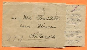 Loten Suecia Carta a Wille Lundstrom en Sirena Wisconsin 1929 - Imagen 1 de 5