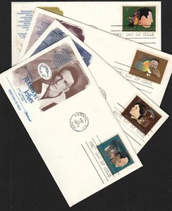 1973 American Arts Sc 1484-7 set of 4 FDCs Fleetwood premium cachets Gershwin - Picture 1 of 2