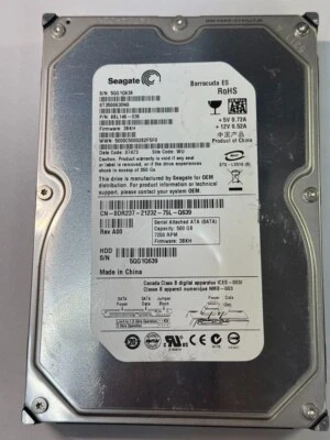 Seagate 9BL146-036 ST3500630NS 500GB 7.2K RPM FW 3BKH DC 07473 HDD SATA 3.5" - Image 1 of 4
