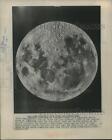 1958 Zdjęcie prasowe Zdjęcie księżyca wykonane w Obserwatorium Licka, San Jose, CA