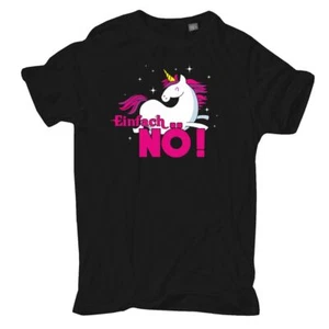 T-Shirt Einhorn Einfach NÖ S bis 10XL unicorns pink kinder spruch regenbogen fun - Bild 1 von 5