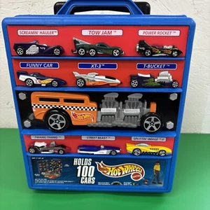 Hot Wheels Rolling Carrying Case 2000 With Telescopic Handle Holds 100 Cars - Picture 1 of 13