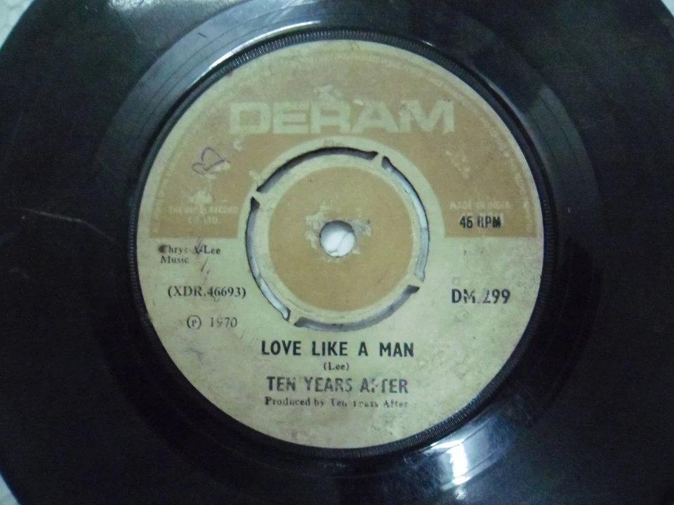 TEN YEARS AFTER DM 299 RARE SINGLE 7" INDIA INDIAN 45 rpm VG- - Image 1 of 2