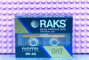 DAT RAKS RD-60 METAL PARTICLE DIGITAL AUDIO TAPE (1) (SEALED) - Picture 1 of 6