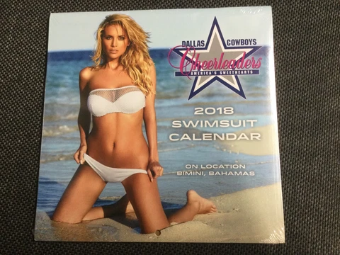 NEW 2018 Dallas Cowboys Cheerleaders Swimsuit SEALED MINI Calendar 7"x7" Cover
