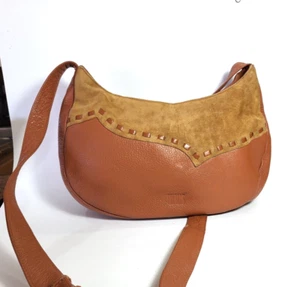 Bill Blass Handbag Suede and Leather - Picture 1 of 12