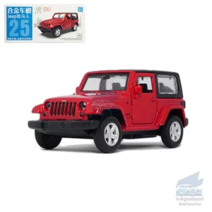 Jeep Wrangler 2014 modelo de automóvil diecast colección de vehículos de juguete regalo rojo 1:42 - Imagen 1 de 12