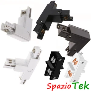 Connettore trifase Angolare Lineare Croce connettori Binario Led Giunti Faretti - Foto 1 di 9