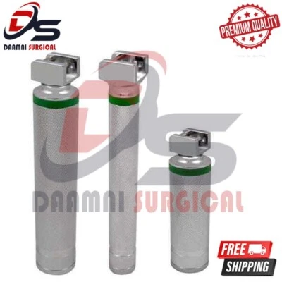 Laringoscópio de fibra óptica 3 tipos de alças médias, pequenas e resistentes - Imagem 1 de 4