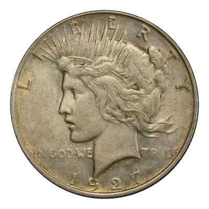 1927-D Peace Dollar PCGS AU50 - Picture 1 of 4