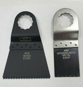 2 Wood Metal  Oscillating Multi Tool Saw Blades For Fein Supercut 