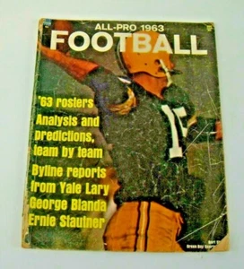 ALL PRO 1963 Football Magazine. Cover Bart Starr Green Bay Packers. - Picture 1 of 9