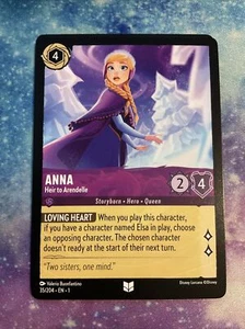 Anna Heir To Arendelle - 35/204 - Uncommon - Disney Lorcana - Non Foil - Picture 1 of 1