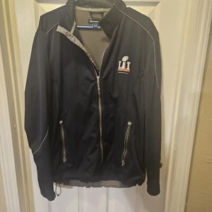 Cutter & Buck Sz XL NFL Super Bowl LI Patriots Falcons Full Zip Navy Jacket - Picture 1 of 12