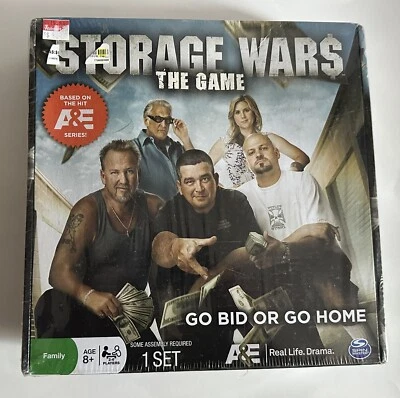 A&E STORAGE WARS THE GAME BID OR GO HOME SPIN MASTER 2012 NEW SEALED - Image 1 of 2