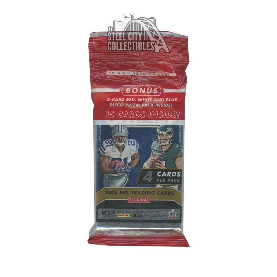 2016 Panini Prizm Football Value Pack (Red) - Image 1 of 1